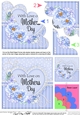 Mothers Day Flowers, Lace & Pearls Shell Edged Corner Side Stacker
