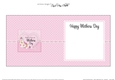 Mothers Day Flowers, Lace & Pearls square landscape insert