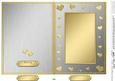 5 x 7 Metallic Romantic Hearts Plain Card Base