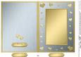 5 x 7 Metallic Romantic Hearts Plain Card Base