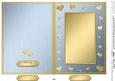 5 x 7 Metallic Romantic Hearts Plain Card Base