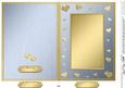 5 x 7 Metallic Romantic Hearts Plain Card Base
