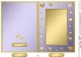 5 x 7 Metallic Romantic Hearts Plain Card Base