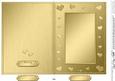 5 x 7 Metallic Romantic Hearts Plain Card Base