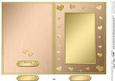 5 x 7 Metallic Romantic Hearts Plain Card Base