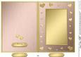 5 x 7 Metallic Romantic Hearts Plain Card Base