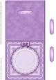 Square Pearls, Lace and Ribbon Plain Card Base Landscape For