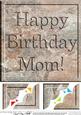 8 x 8 Birthday Mom Set in Stone Scalloped Corner Topper
