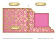 Gold Floral Cut and Fold Corner Card Plain Card Base