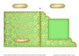 Gold Floral Cut and Fold Corner Card Plain Card Base