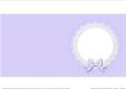 Square Pearls and Lace Card Front or Insert
