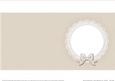 Square Pearls and Lace Card Front or Insert