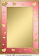 A4 Metallic Romantic Hearts Plain Card Base