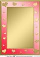 A4 Metallic Romantic Hearts Plain Card Base
