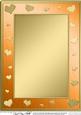 A4 Metallic Romantic Hearts Plain Card Base