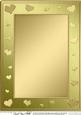 A4 Metallic Romantic Hearts Plain Card Base