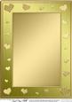 A4 Metallic Romantic Hearts Plain Card Base