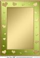 A4 Metallic Romantic Hearts Plain Card Base