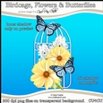 Birdcage, Flowers & Butterflies - CU4CU Digital Clip Art Set