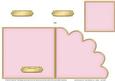 Cut and Fold Shell Corner Card Plain Card Base