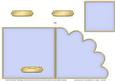 Cut and Fold Shell Corner Card Plain Card Base