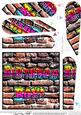 Graffiti Birthday Boy Fan Pyramage Topper