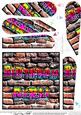 Graffiti Birthday Girl Fan Pyramage Topper
