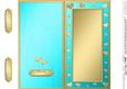 Dl Metallic Romantic Hearts Plain Card Base