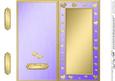 Dl Metallic Romantic Hearts Plain Card Base
