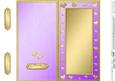 Dl Metallic Romantic Hearts Plain Card Base