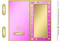 Dl Metallic Romantic Hearts Plain Card Base