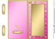 Dl Metallic Romantic Hearts Plain Card Base
