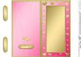 Dl Metallic Romantic Hearts Plain Card Base