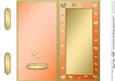Dl Metallic Romantic Hearts Plain Card Base