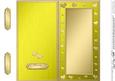 Dl Metallic Romantic Hearts Plain Card Base