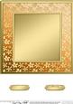 8 x 8 Metallic Flowers Plain Card Base