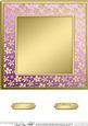 8 x 8 Metallic Flowers Plain Card Base