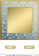 8 x 8 Metallic Flowers Plain Card Base