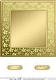 8 x 8 Metallic Flowers Plain Card Base