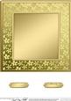 8 x 8 Metallic Flowers Plain Card Base