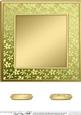 8 x 8 Metallic Flowers Plain Card Base