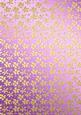 Gold Metallic Flowers Matching Backing Paper