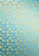 Gold Metallic Flowers Matching Backing Paper