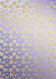 Gold Metallic Flowers Matching Backing Paper