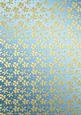 Gold Metallic Flowers Matching Backing Paper