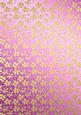 Gold Metallic Flowers Matching Backing Paper