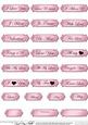 Metallic Love and Romance Greetings Text Plates