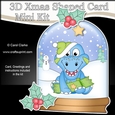 3D Shaped Christmas Snow Globe Card Kit - Snowman Oli has a Christmas Cracker