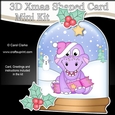 3D Shaped Christmas Snow Globe Card Kit - Snowman Oli has a Christmas Cracker