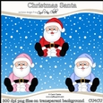Christmas Santa - CU4CU Digital Clip Art Set